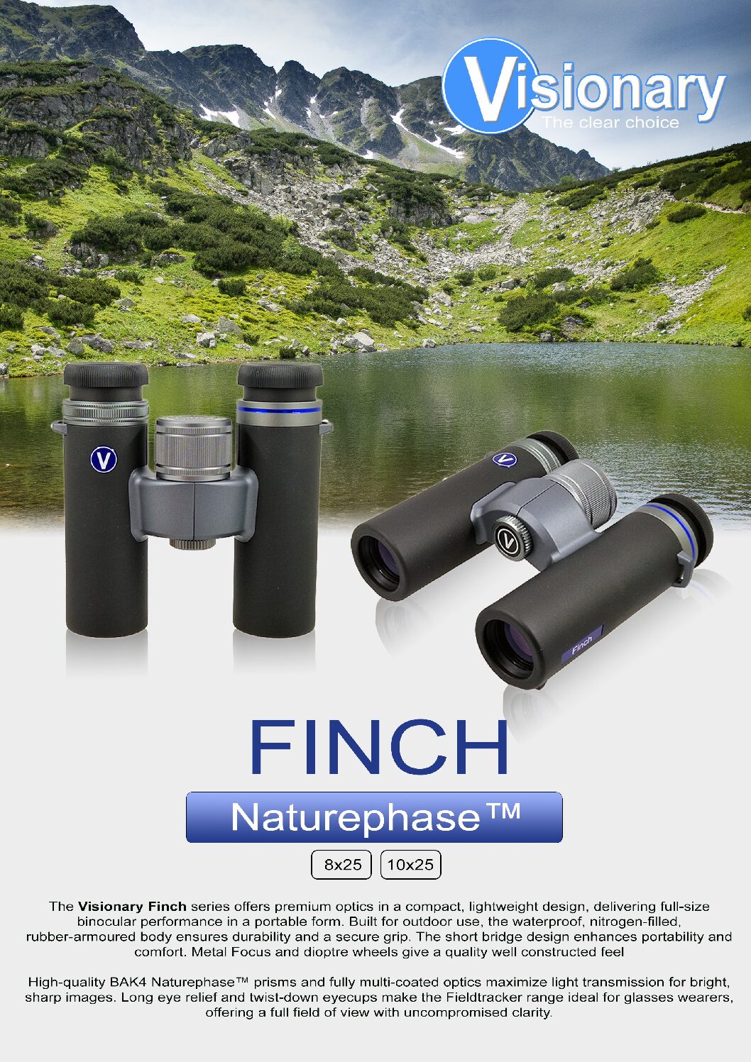 Visionary Finch 10x25 Binoculars - Image 6
