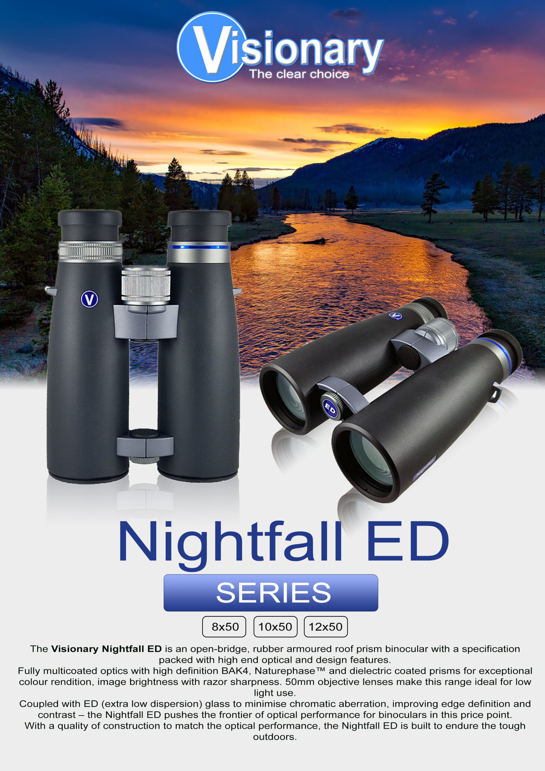 Visionary Nightfall ED 8x50 Binoculars - Image 6