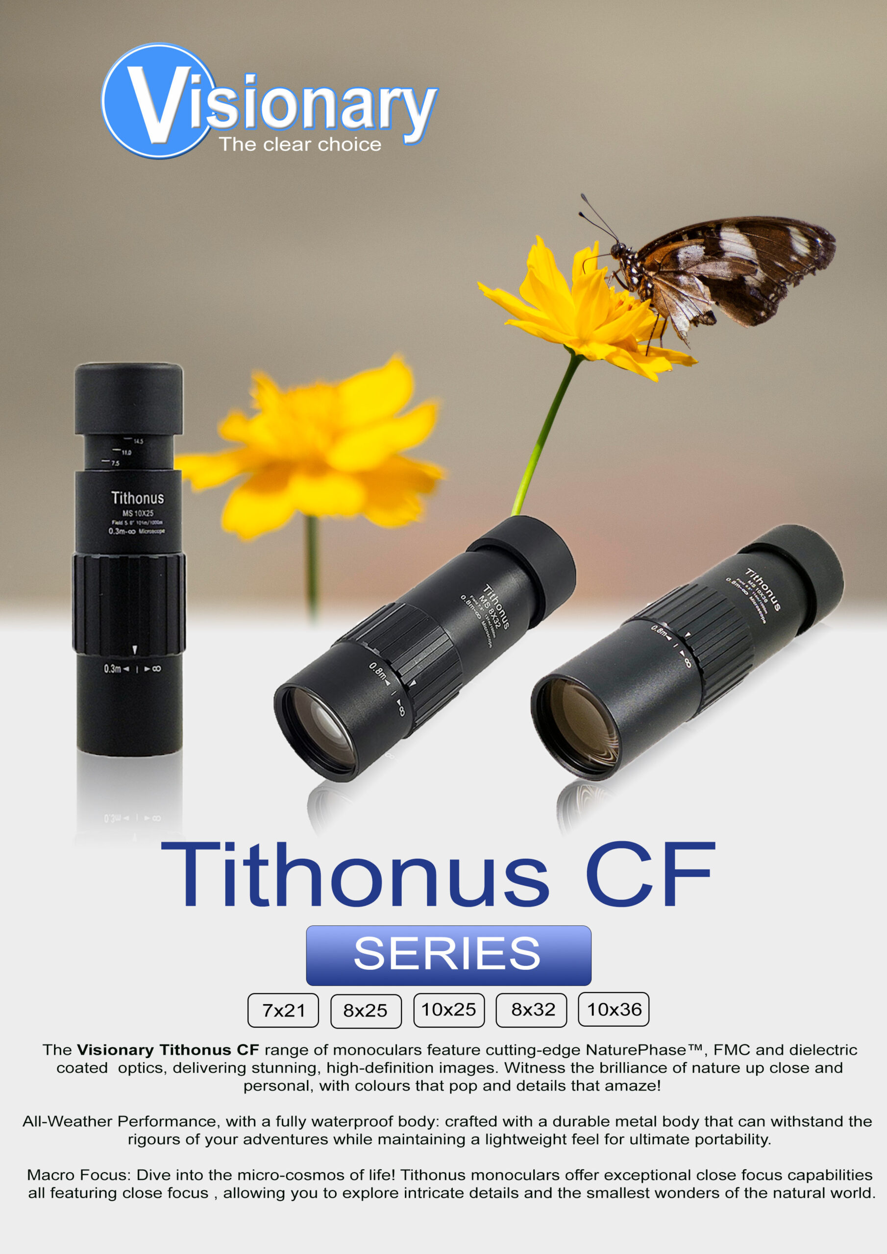 Visionary Tithonus CF 8x25 Monocular - Image 4